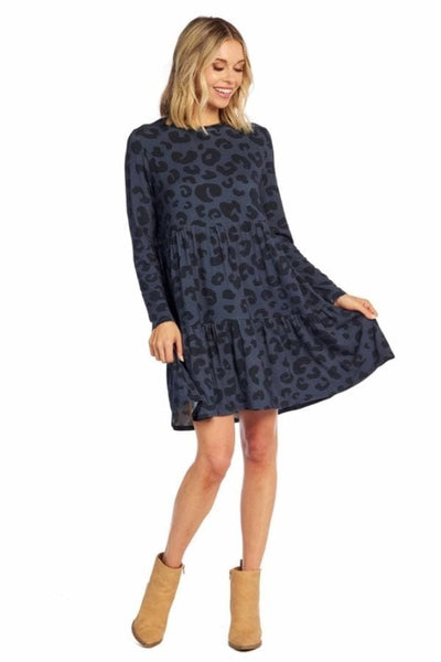 Navy Minnie Tiered Dress