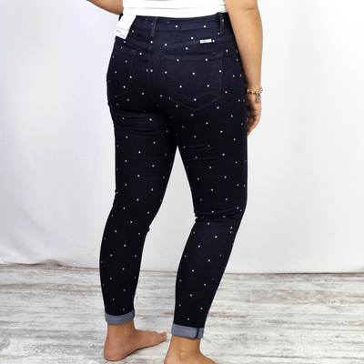 Polka Dot Gemma High Rise Skinny