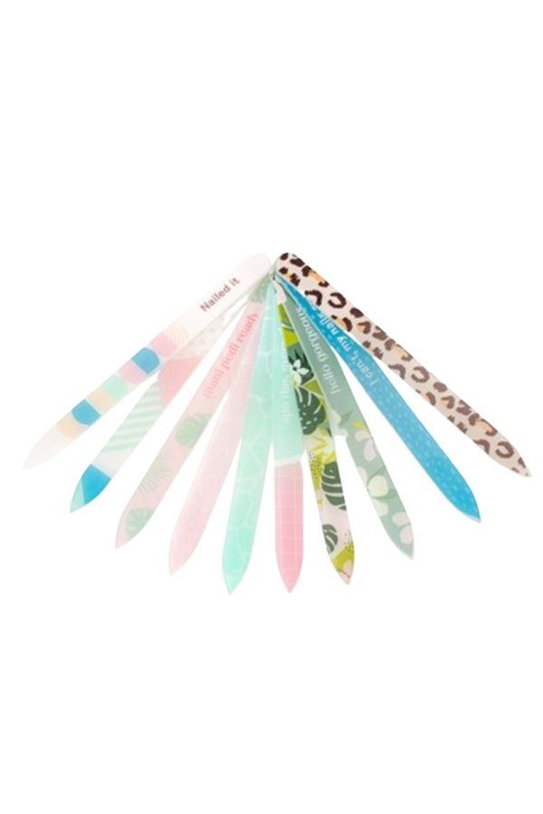 variety of glass nail files 