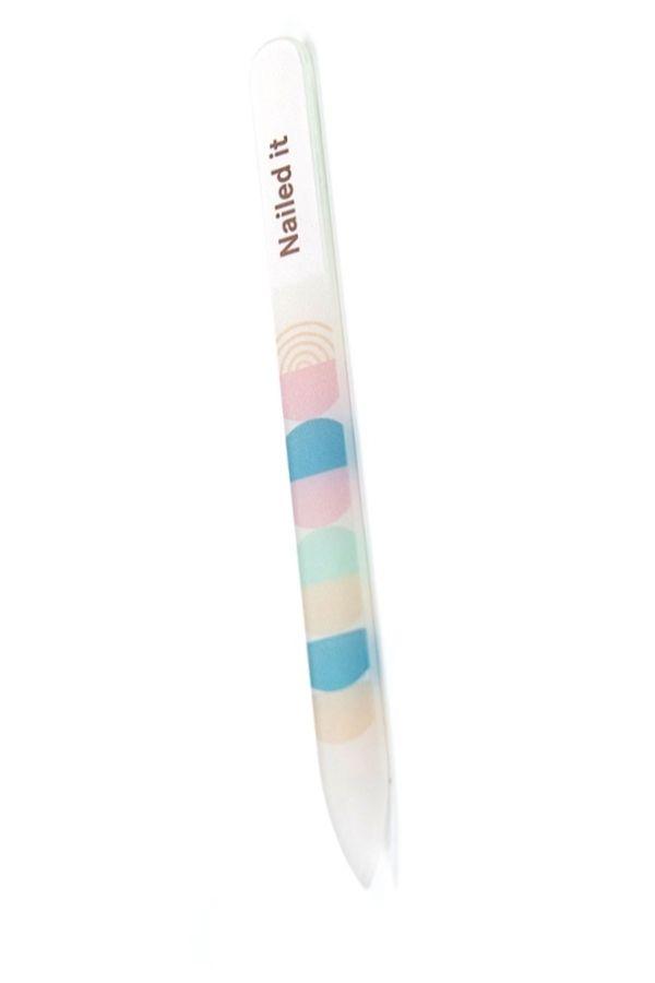 pink blue green yellow nail file 