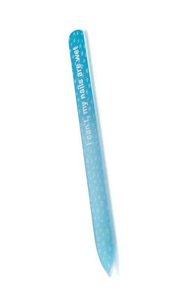 blue spotted nail file 