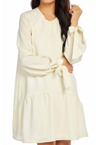 White Merritt Flounce Dress