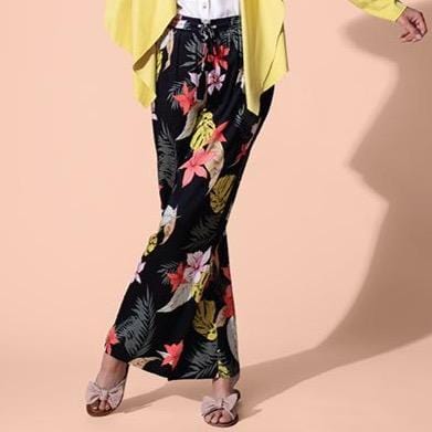 Hibiscus Wide Leg Drawstring Pant