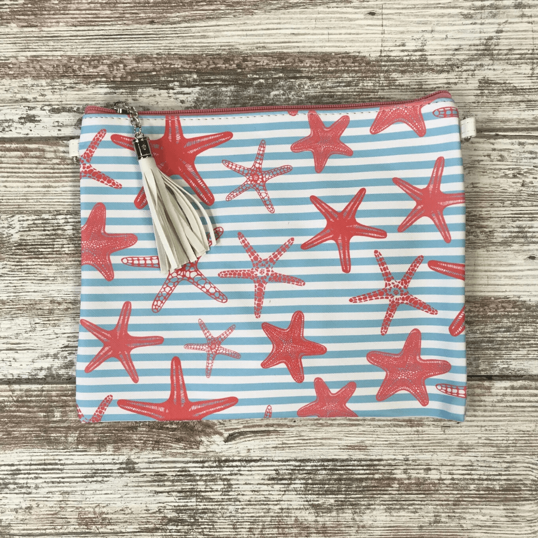 Light Blue Starfish Crossbody