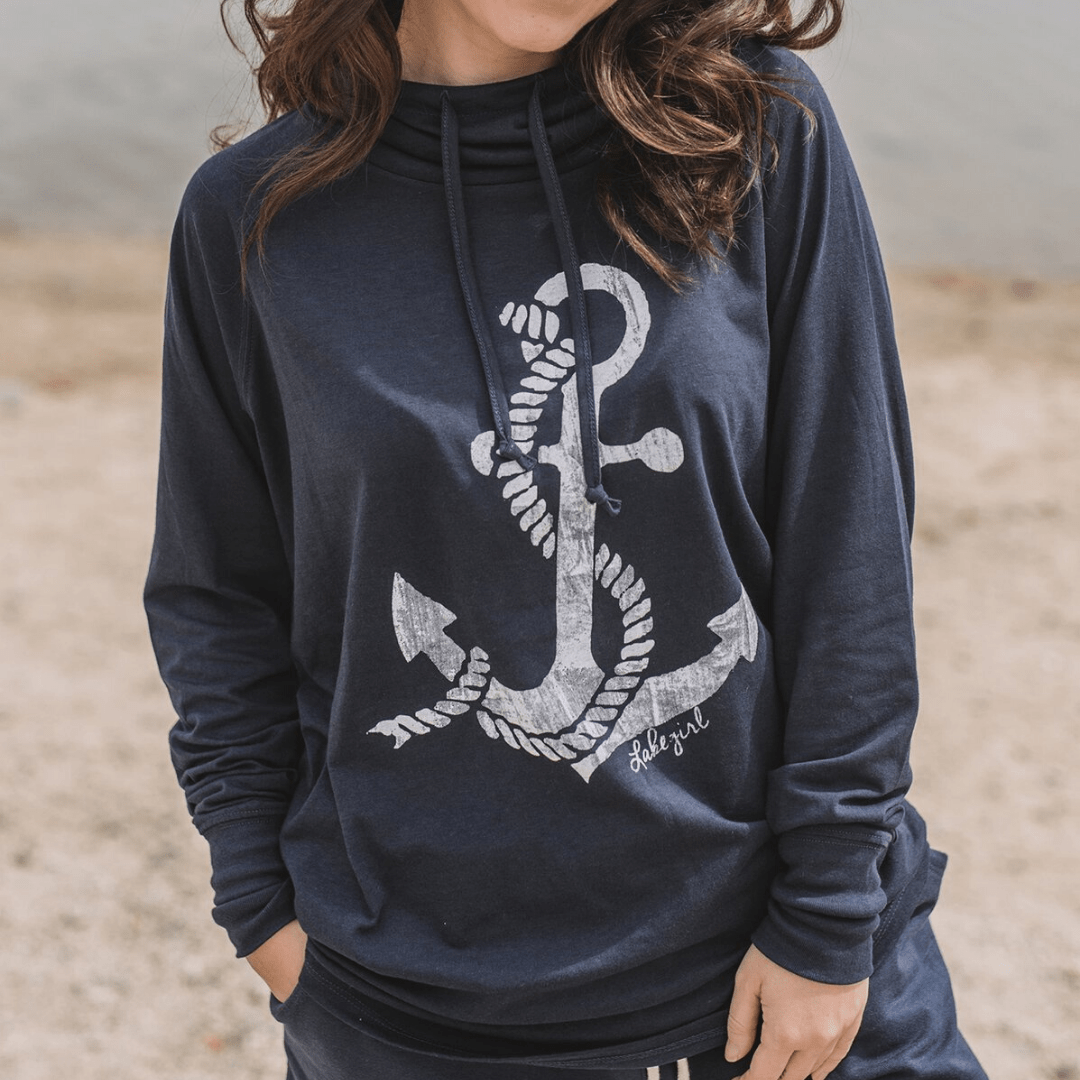 Long Sleeve Cowl Neck Hoodie Deal Steal 1-4-21