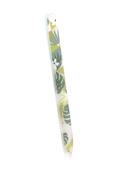 green jungle print nail file 