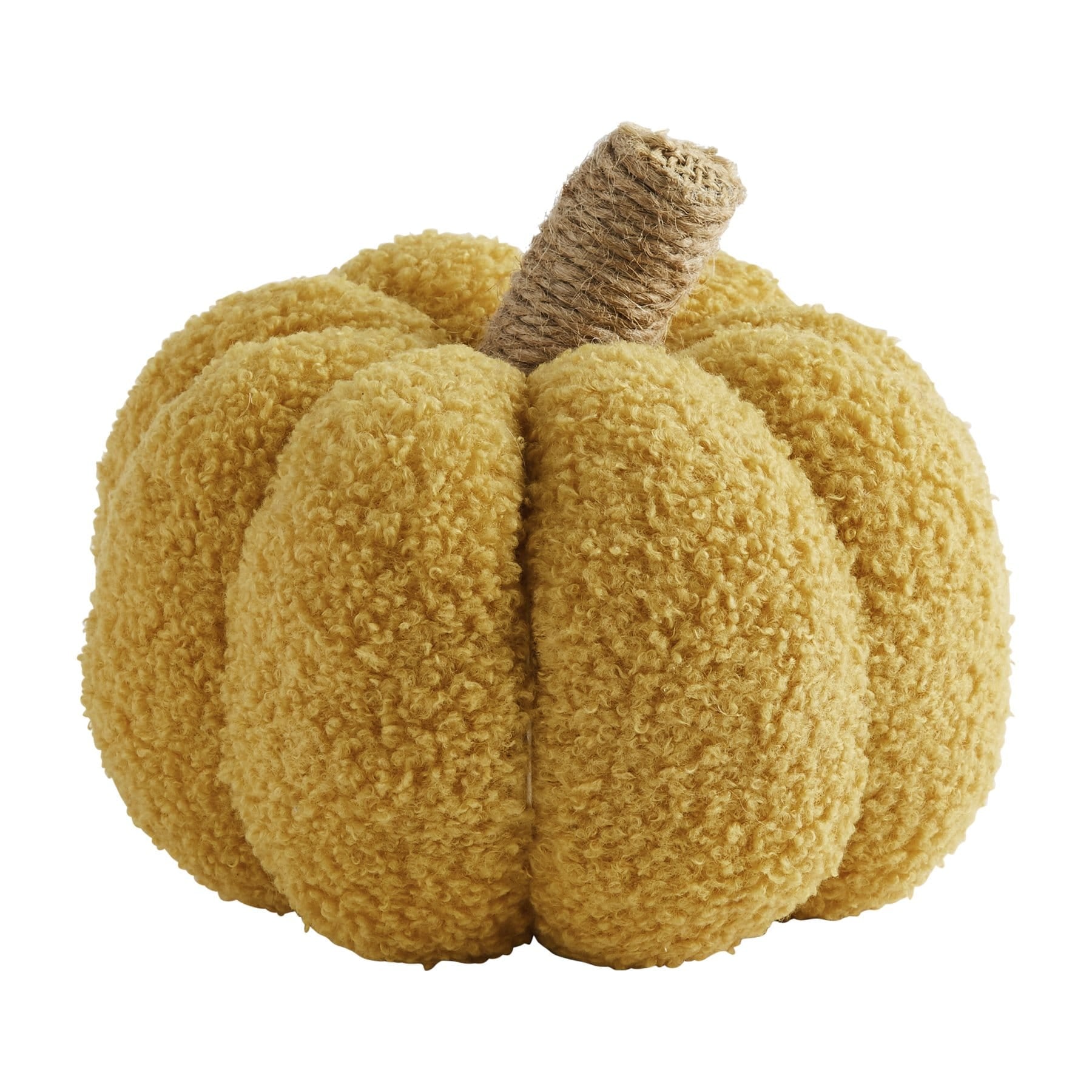 Small Shearling Fabric Pumpkin