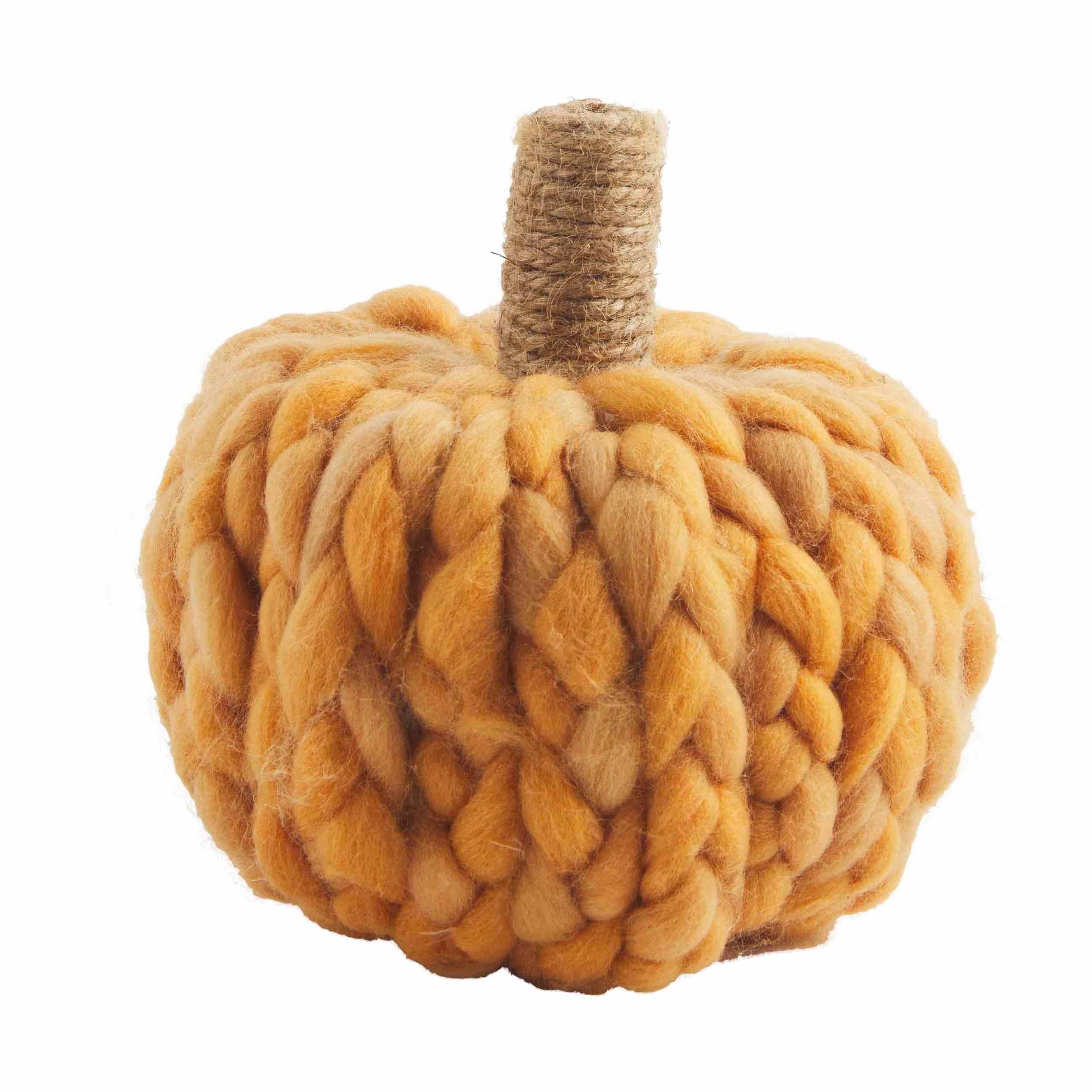 Small Orange Pumpkin Sitter