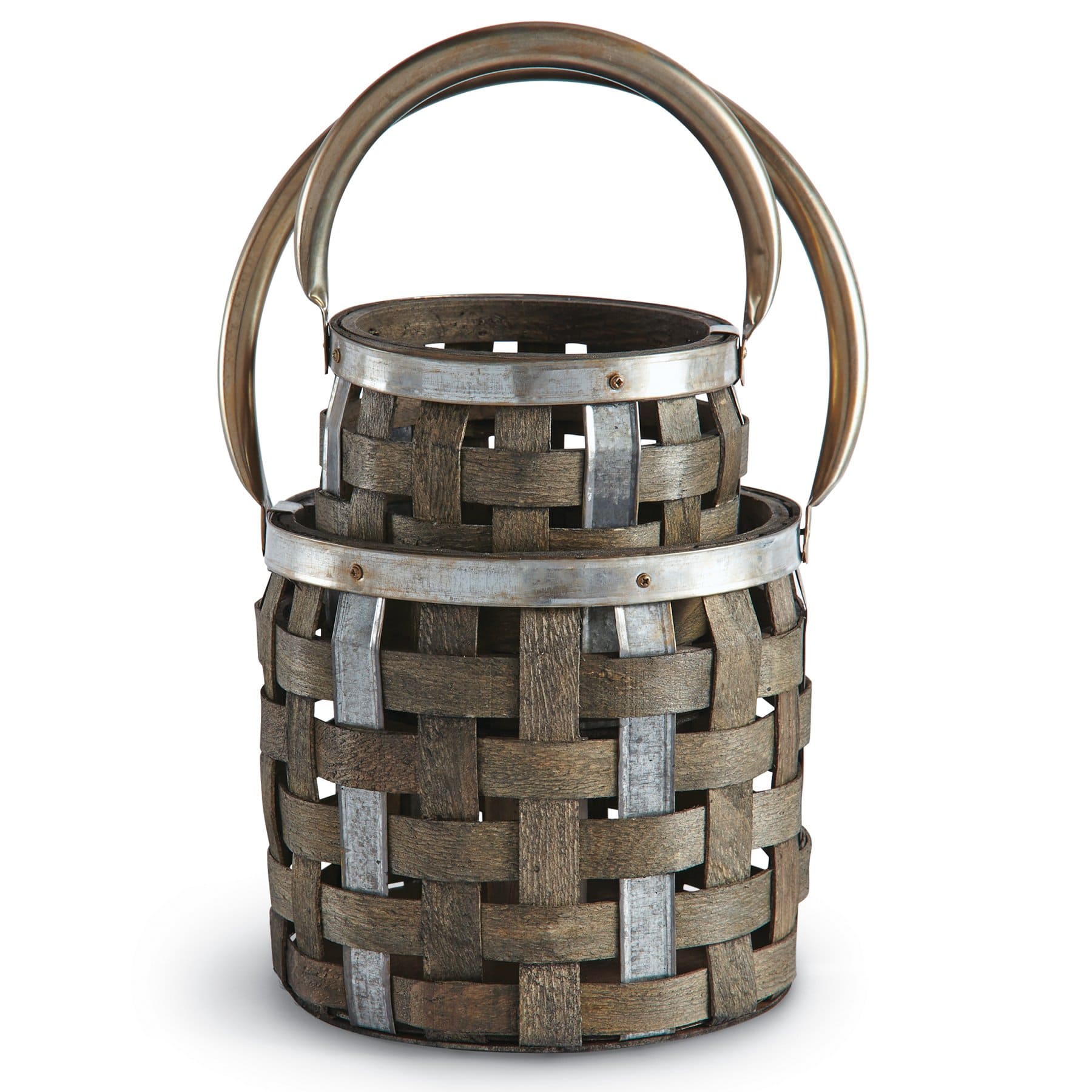 Woven Wood Lantern Set