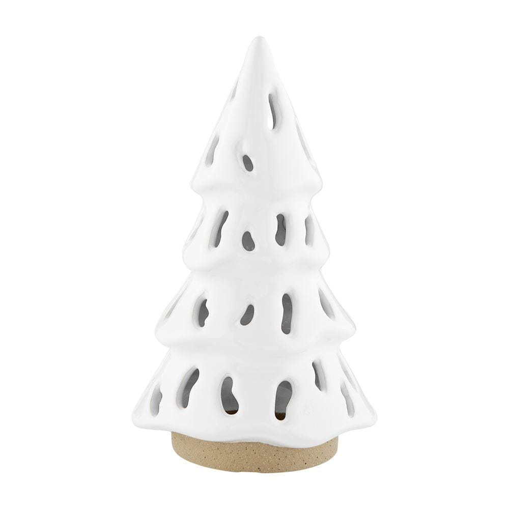 Rustic Ceramic Tree Lantern