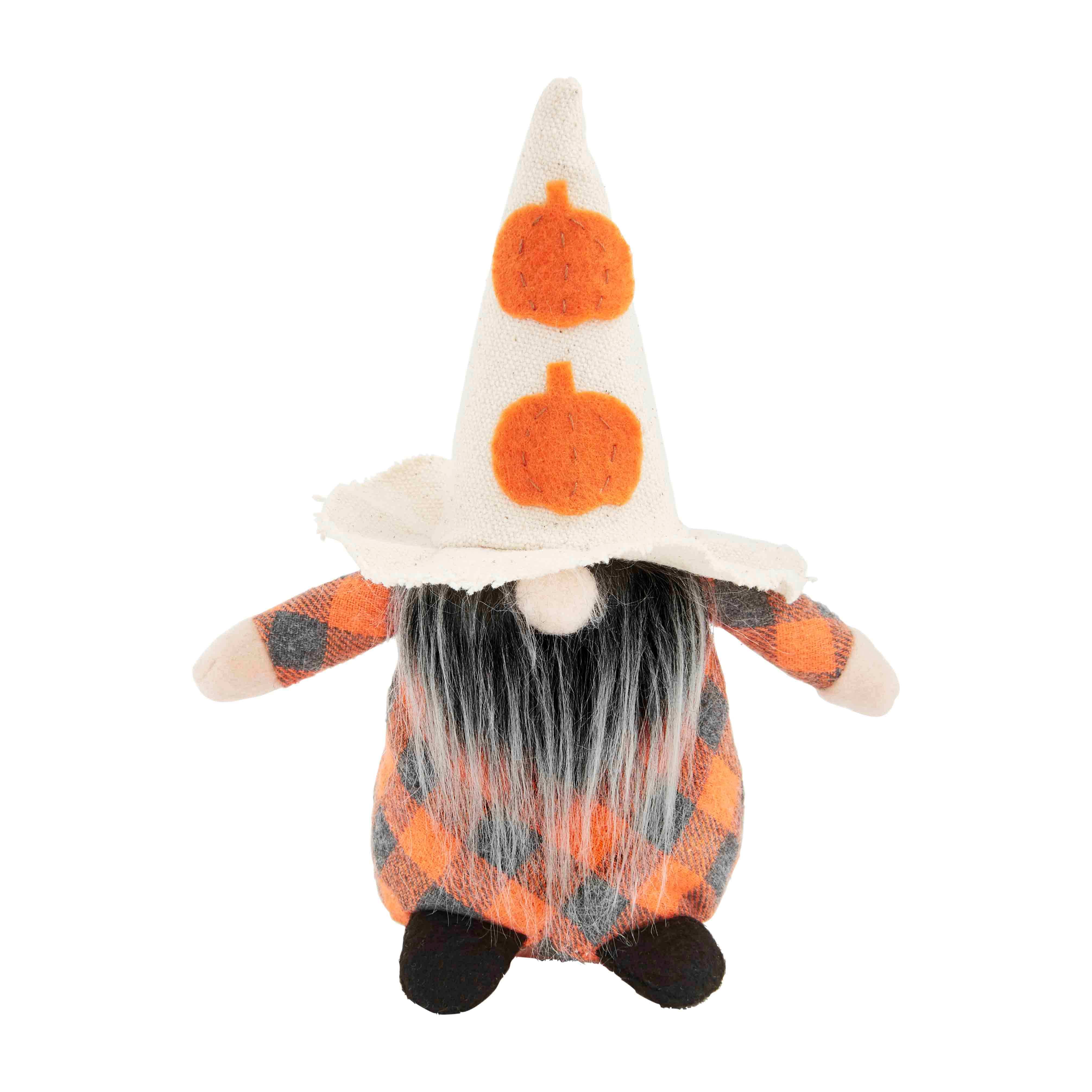 Pumpkin Small Halloween Gnome Sitter