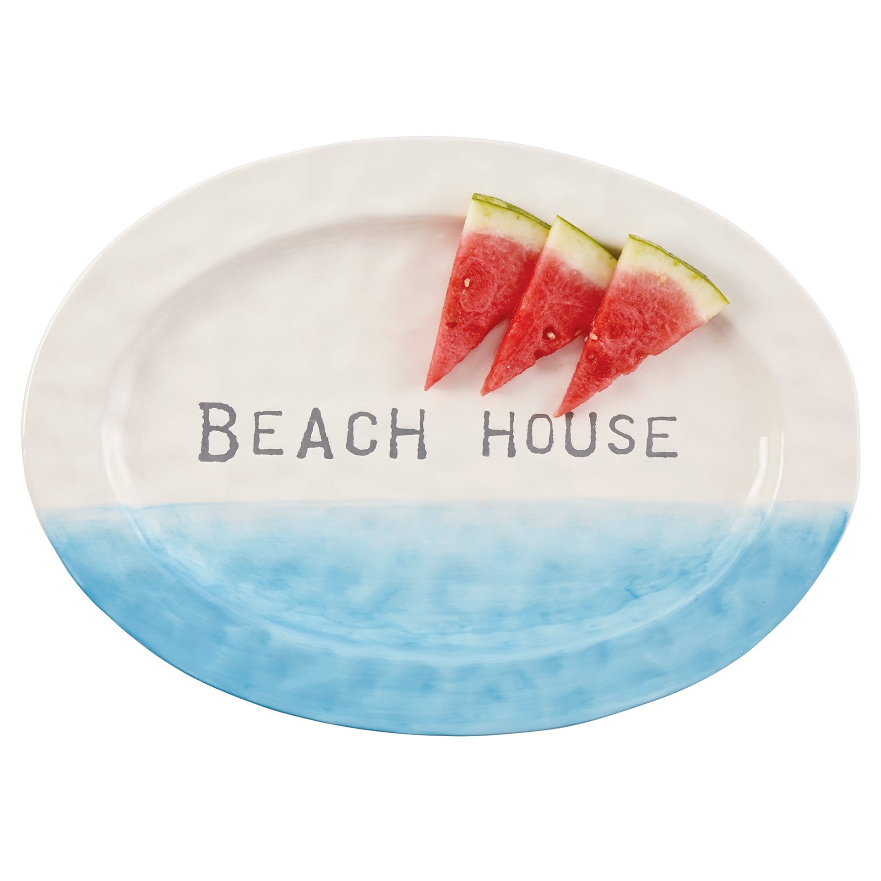 Beach House Ombre Oval Platter