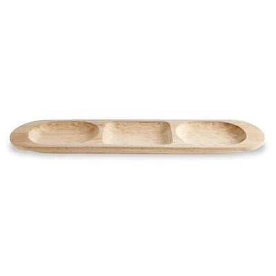 Paulownia Large Divided Tray