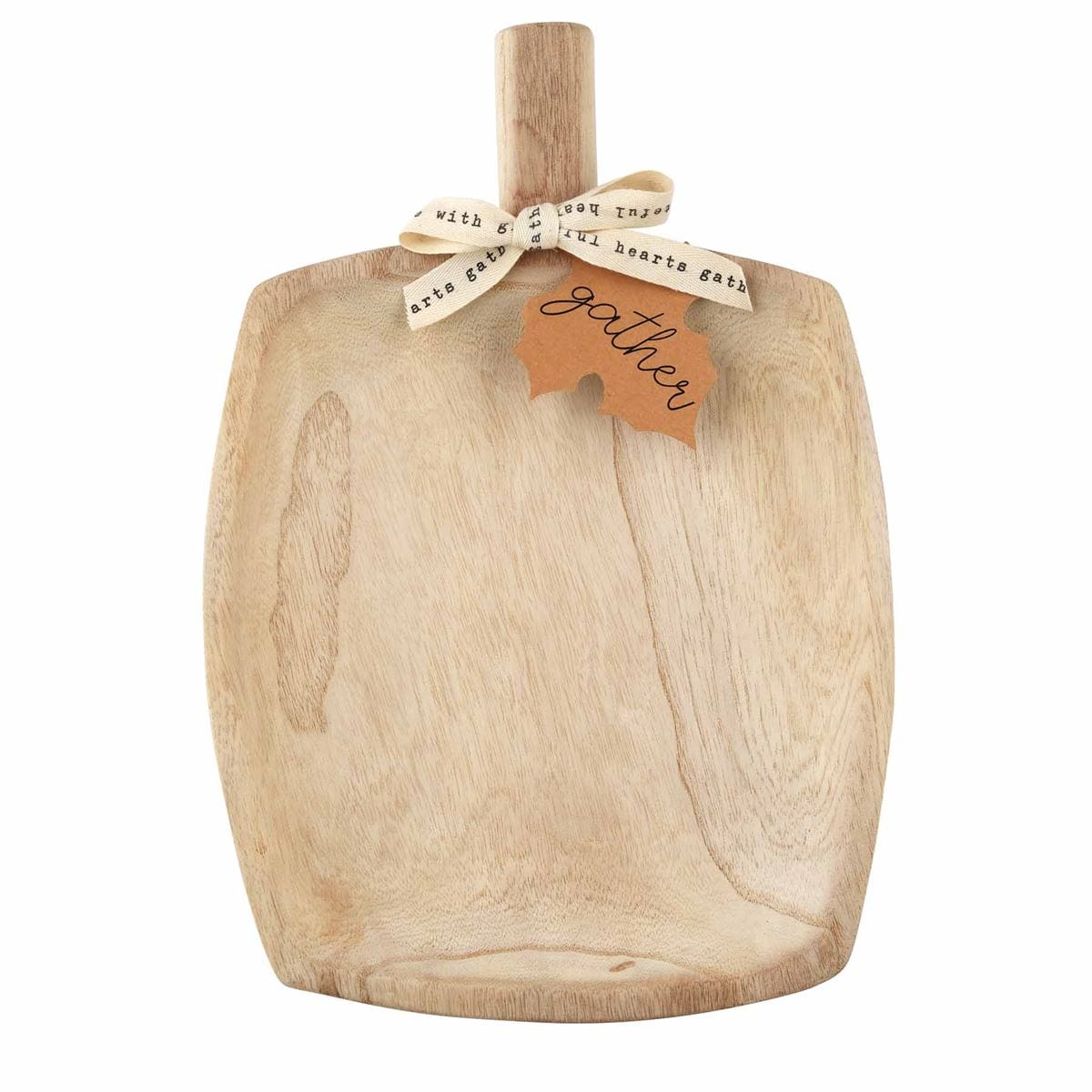 Tall Paulownia Pumpkin Tray