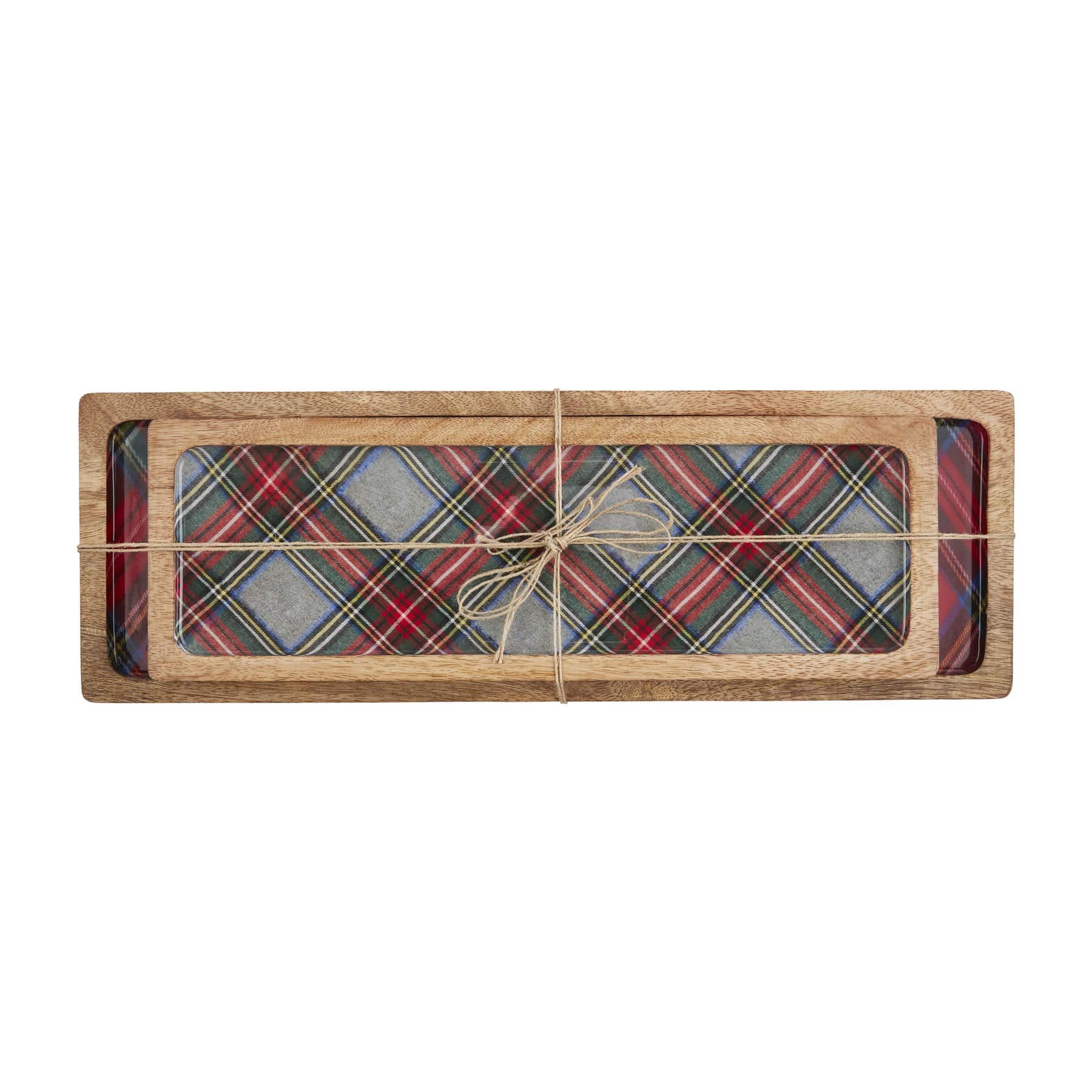 Tartan Enamel Trays