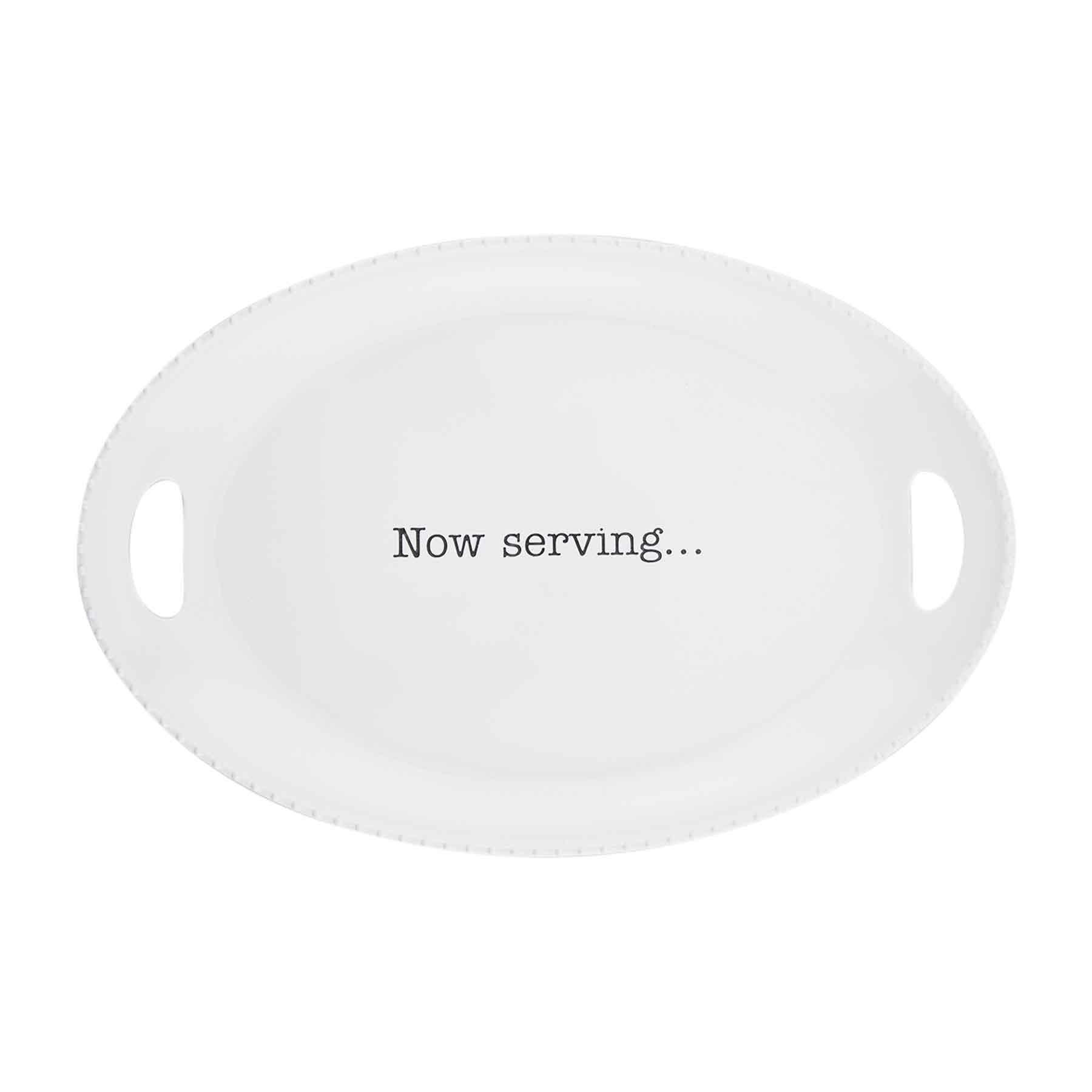 Now Serving Melamine Platter