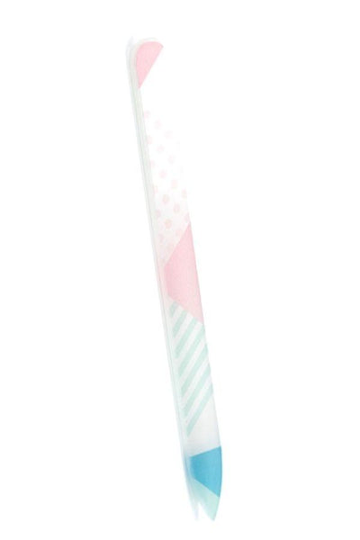 pink blue pattern nail file 