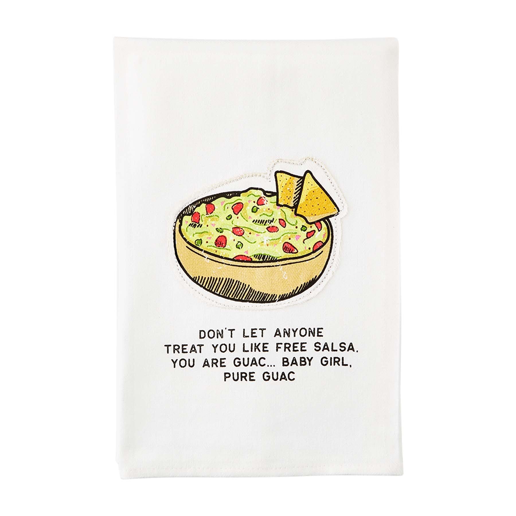 Guac Appliqued Kitchen Towel