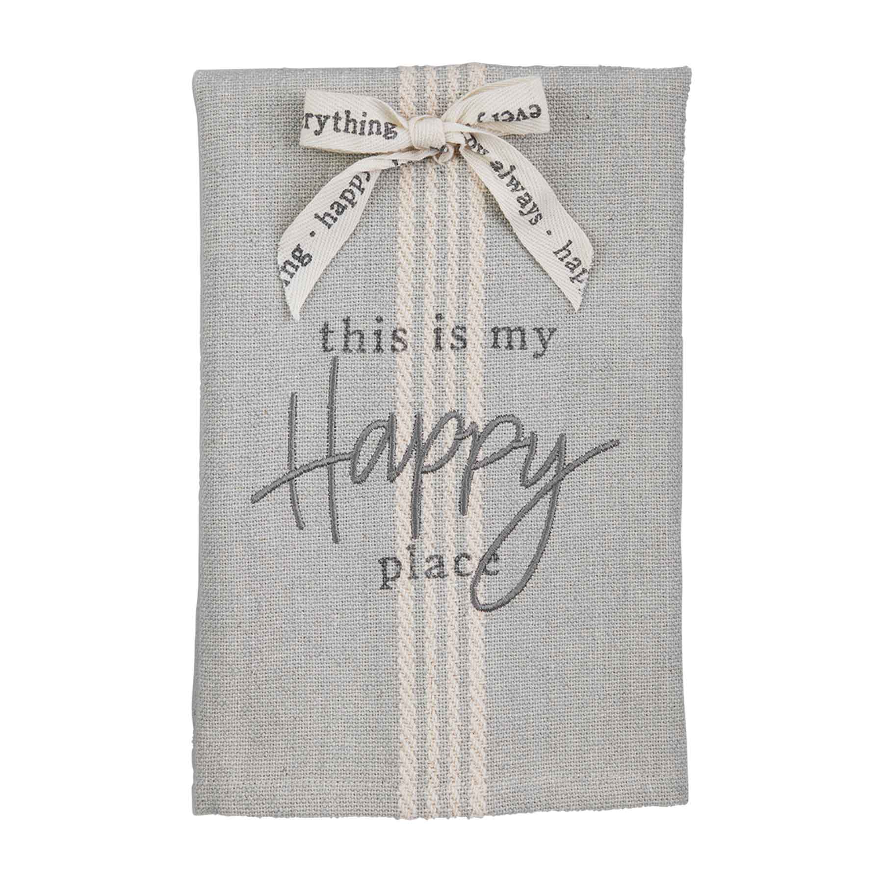 Happy Place Bow Towel