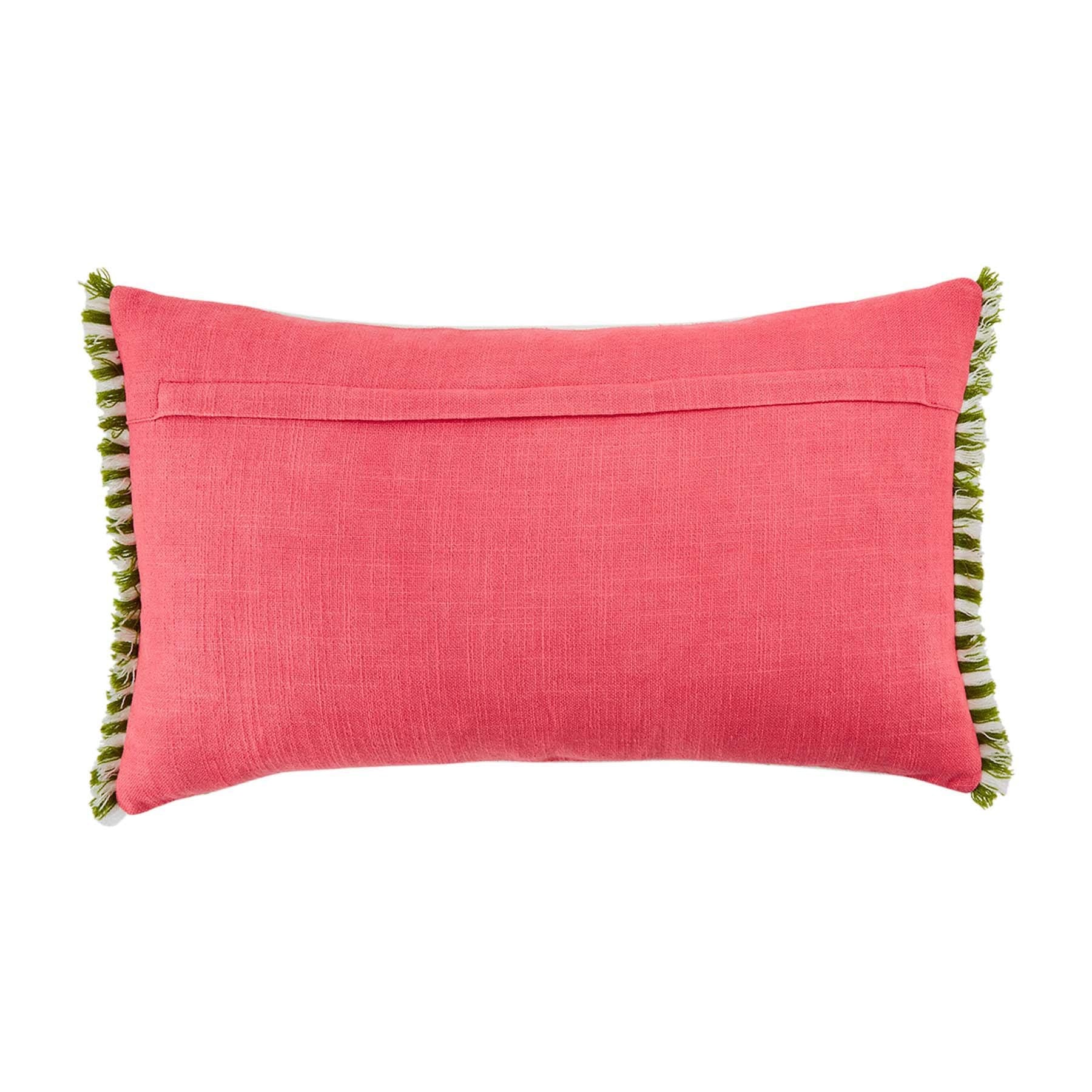 Flower Pattern Lumbar Pillow