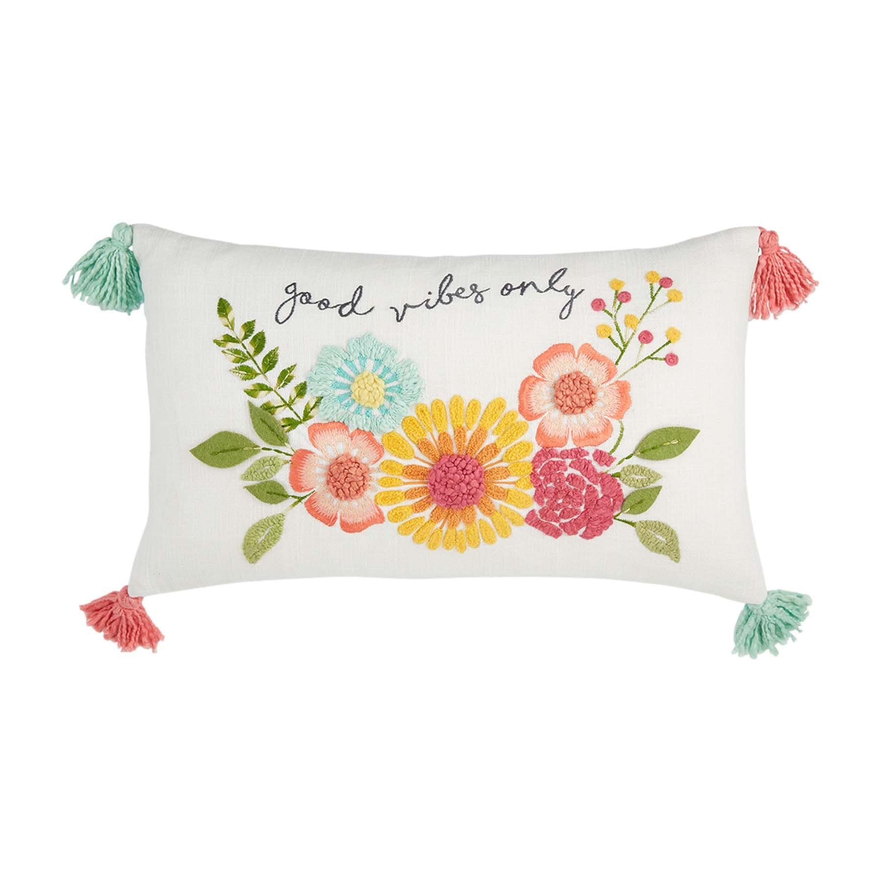Good Vibes Lumbar Pillow
