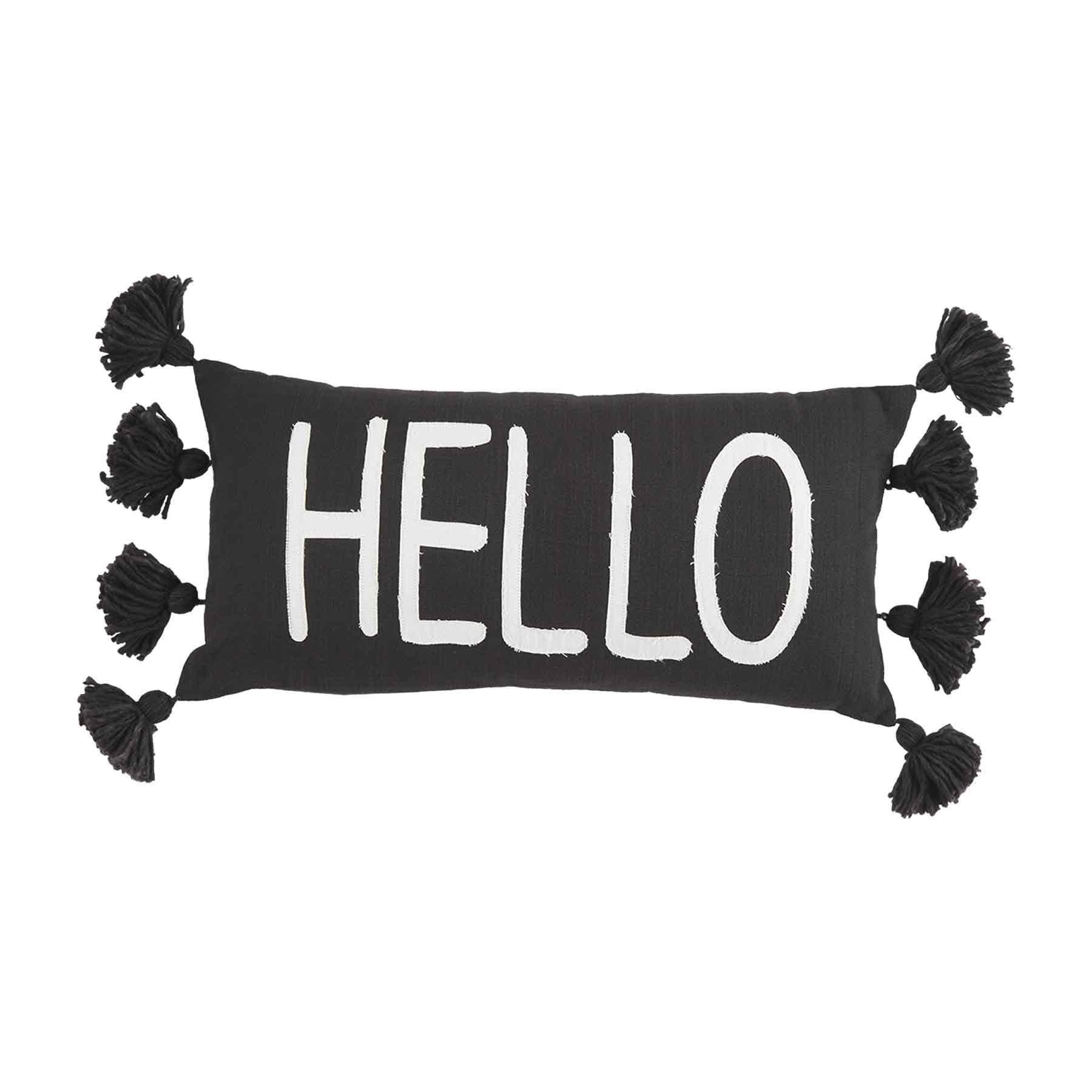 Hello Tassel Pillow