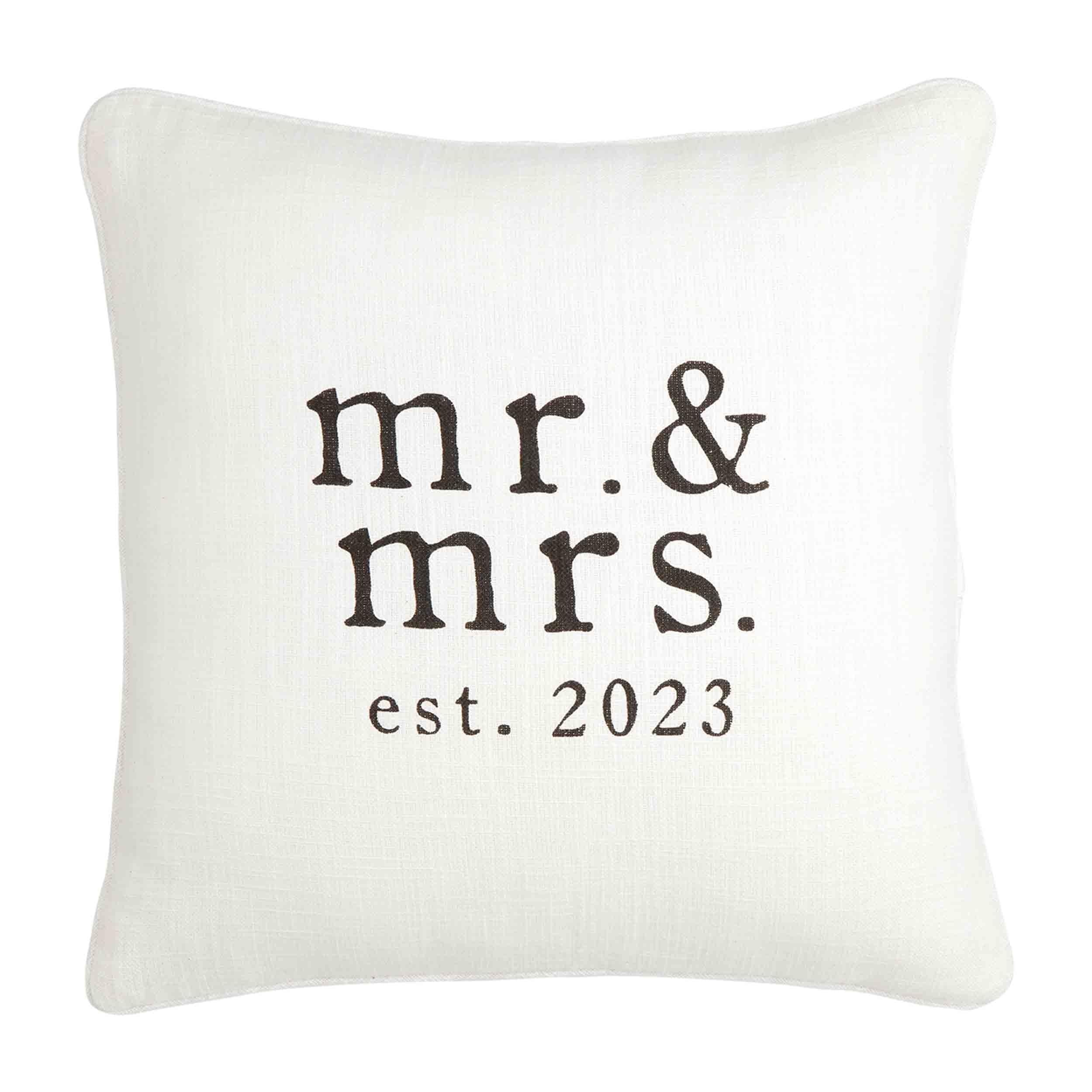 Square Mr & Mrs 2023 Pillow