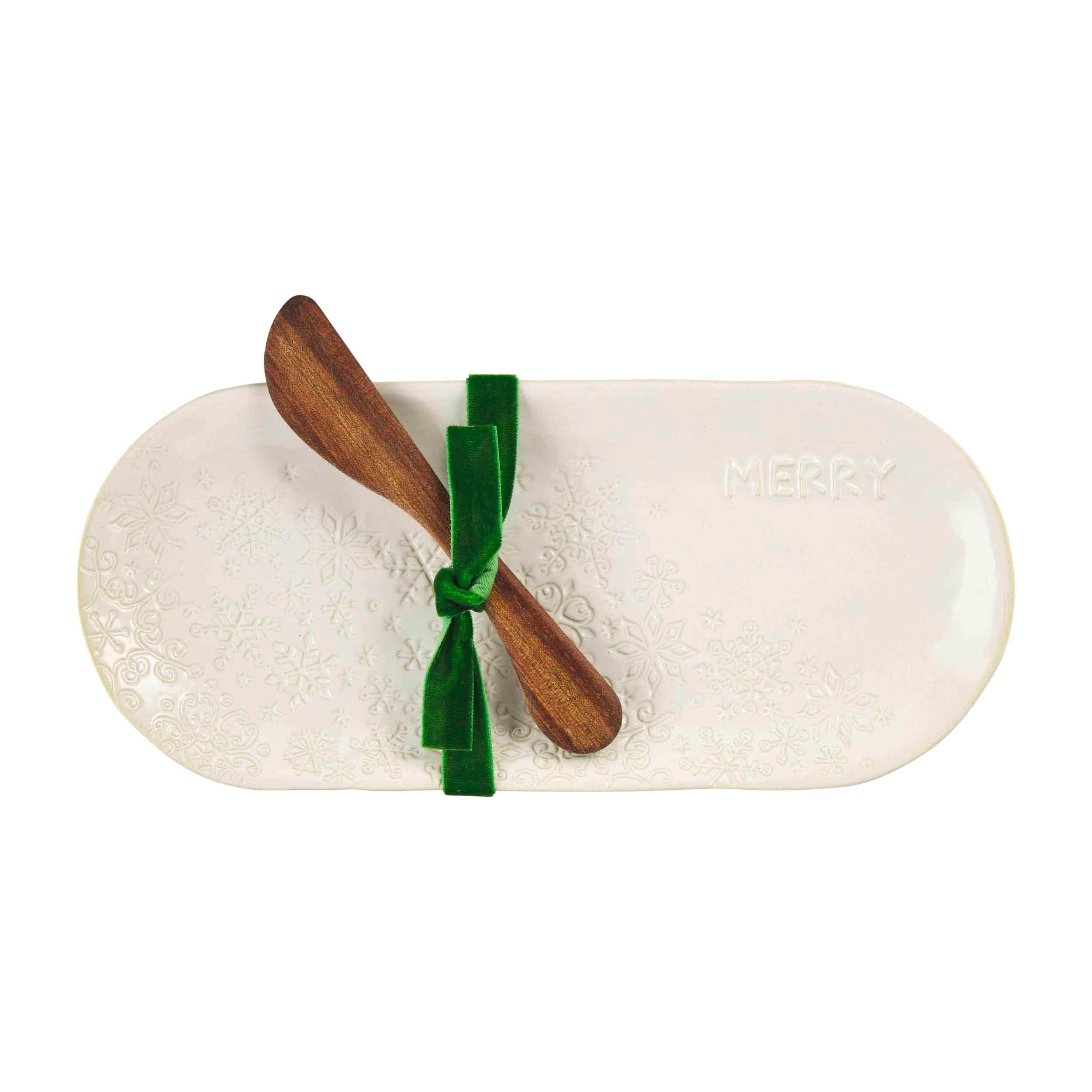 Merry White Christmas Everything Dish Set