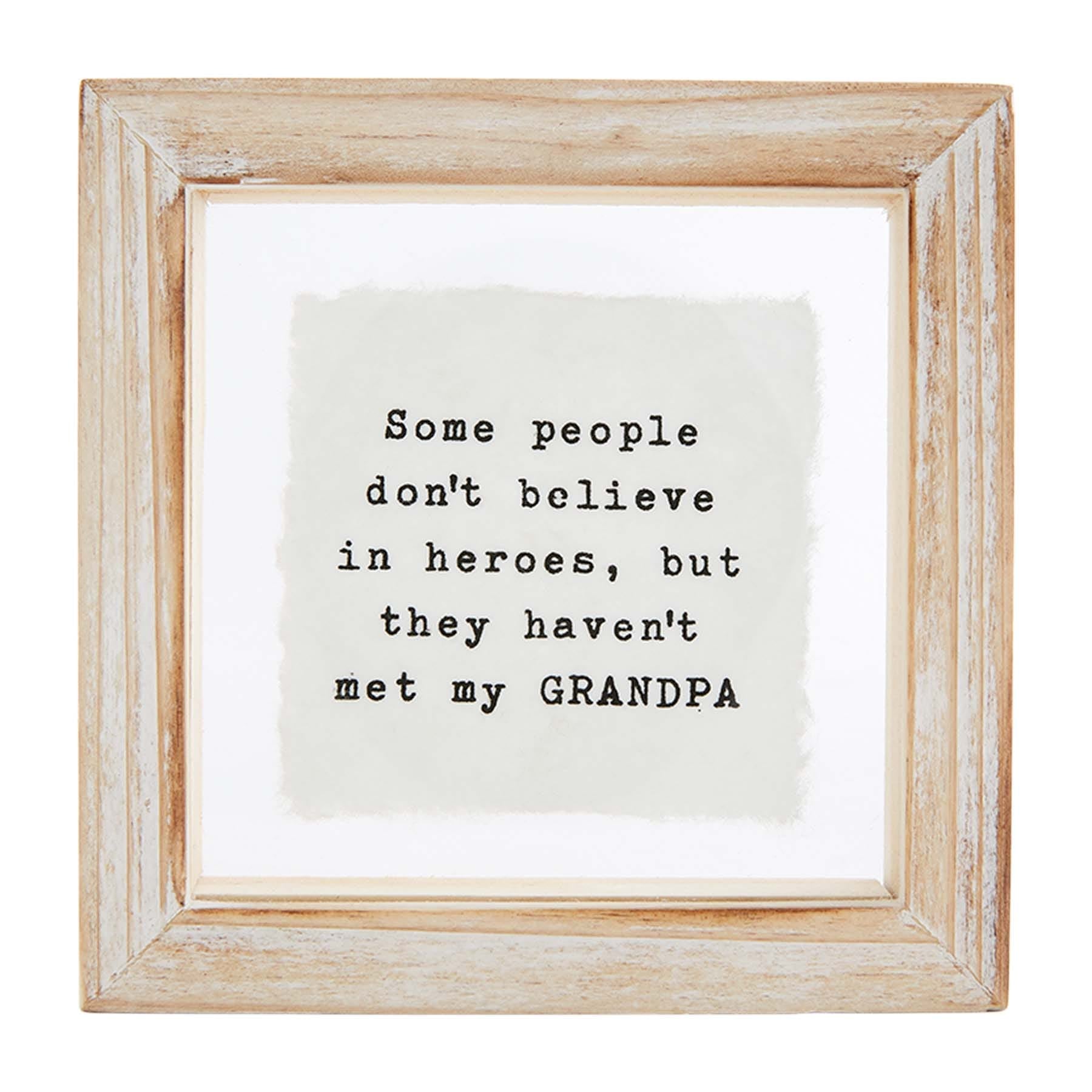 Grandpa Glass Plaque