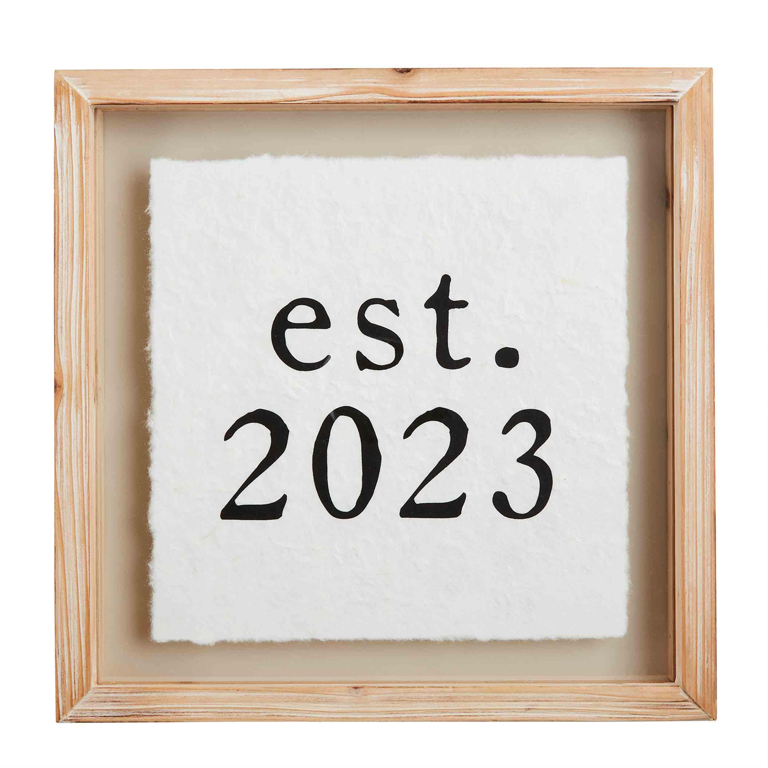 Est 2023 Plaque