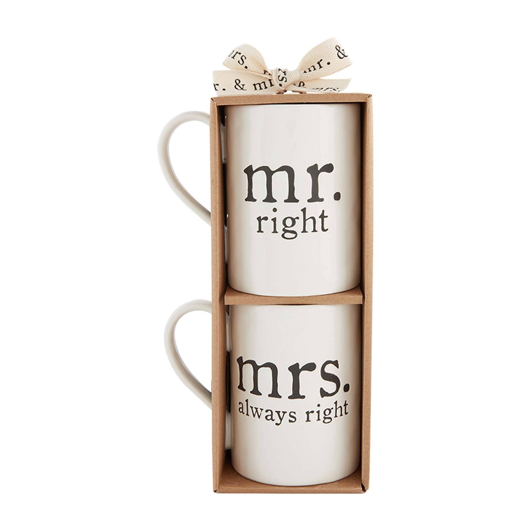Mr & Mrs Right Mugs
