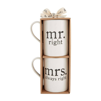 Mr & Mrs Right Mugs