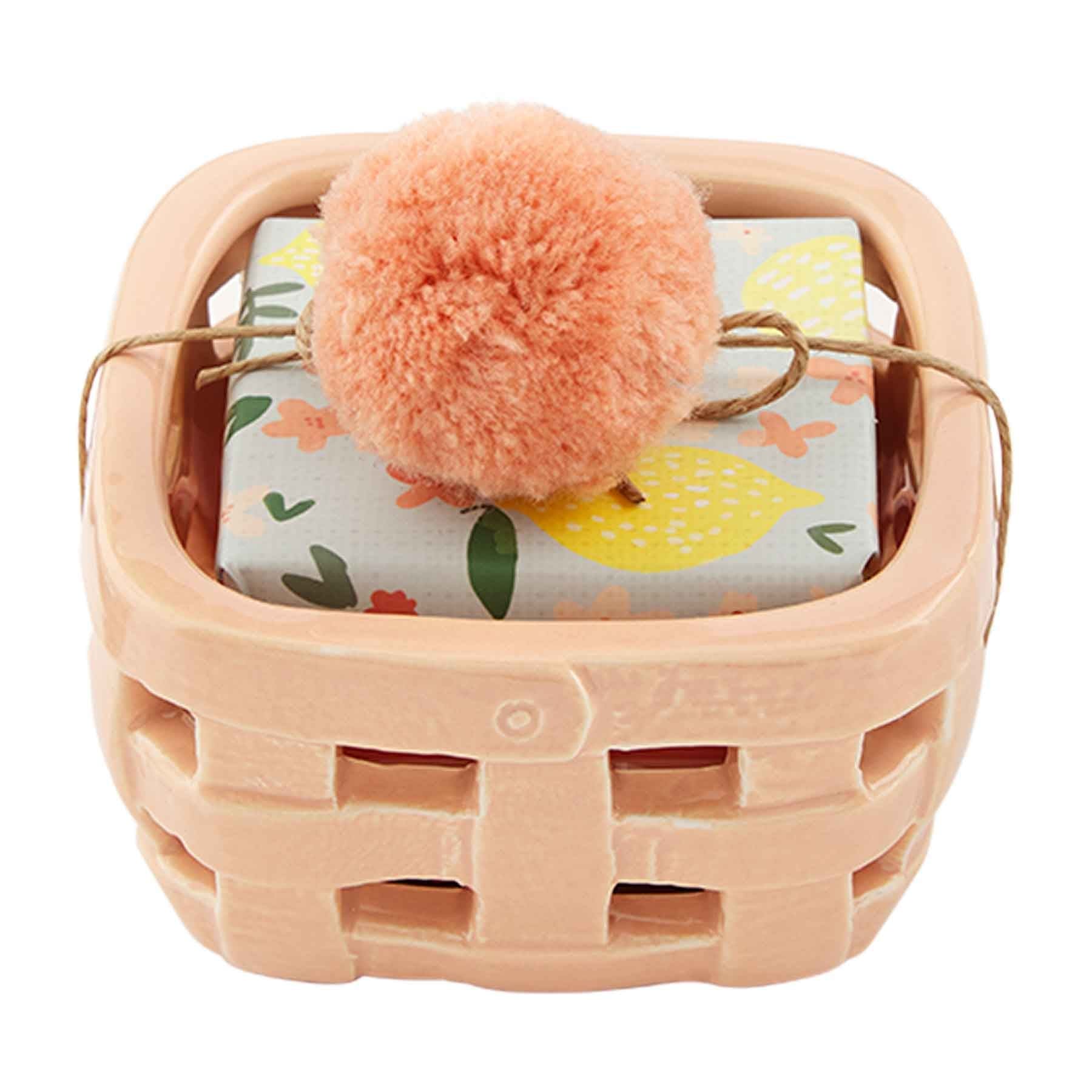 Coral Floral Soap Set Holder