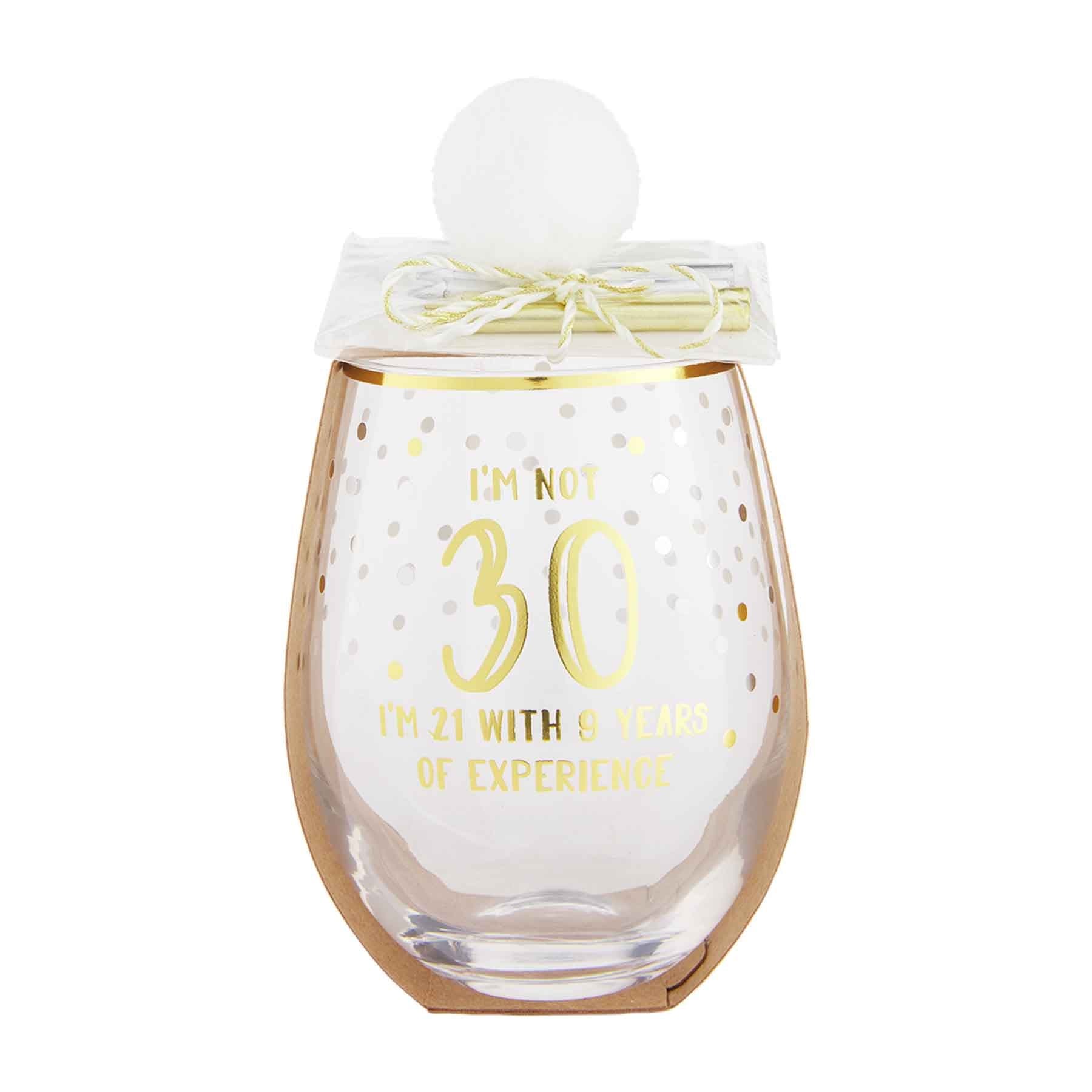 30th Birthday Wine Glass