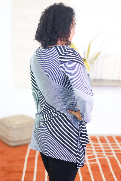 Stripe Bandana Hem Tunic