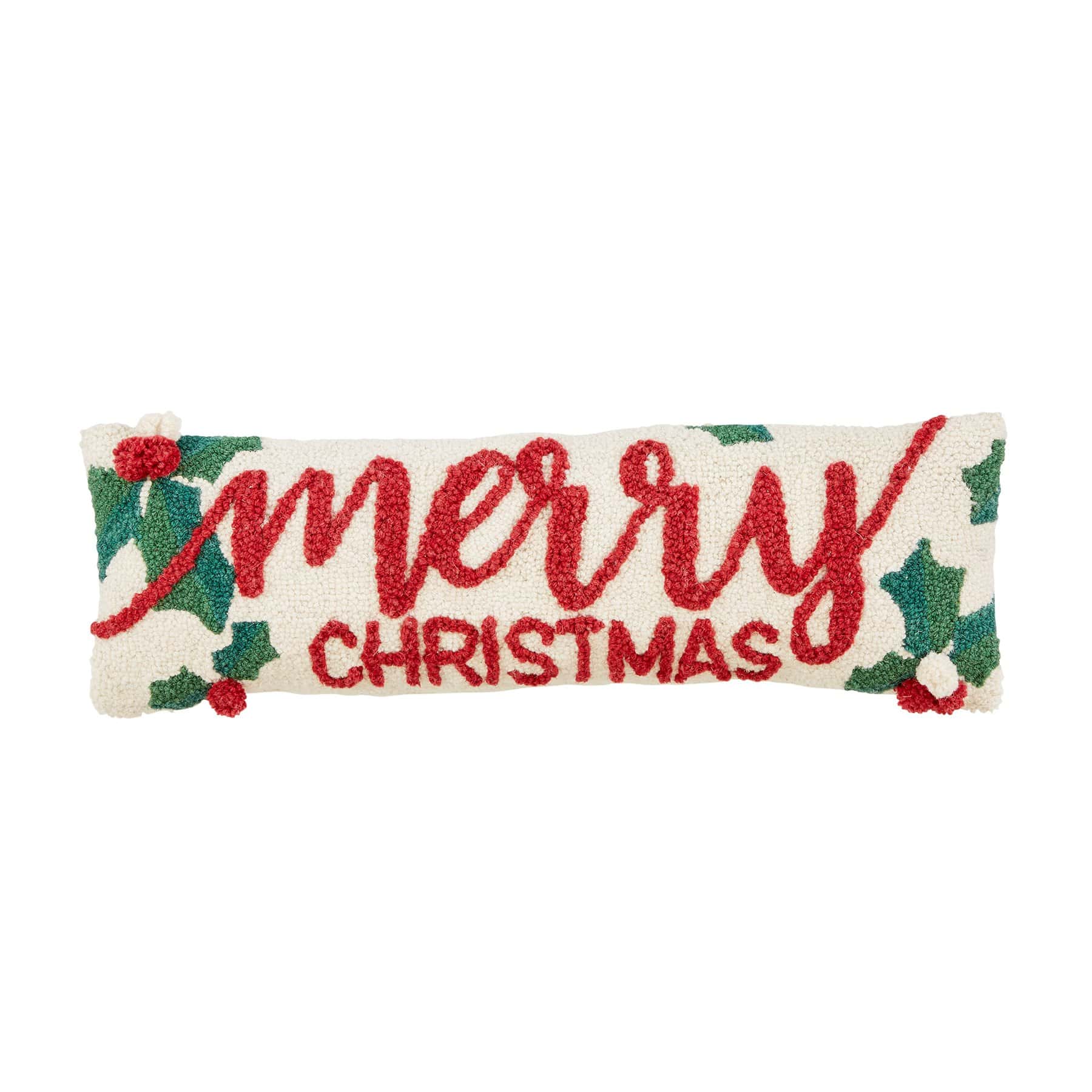 Holly Merry Christmas Pillow