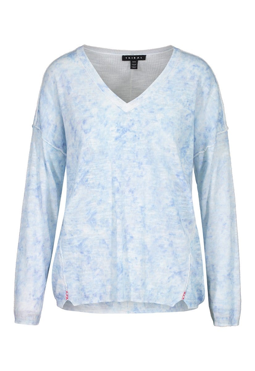 Malibu L/S Vneck Sweater