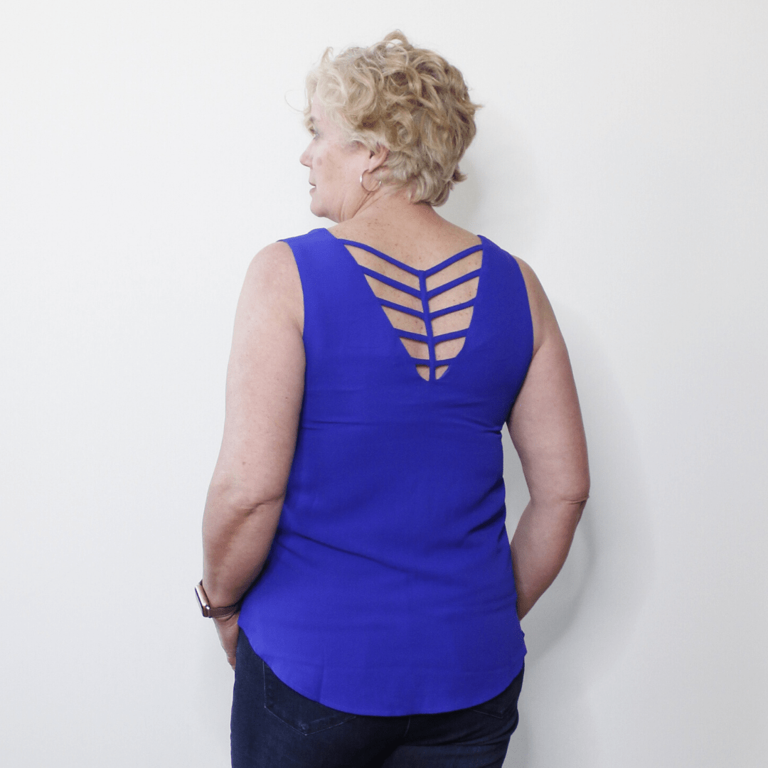 Cobalt Cutout Back Tank