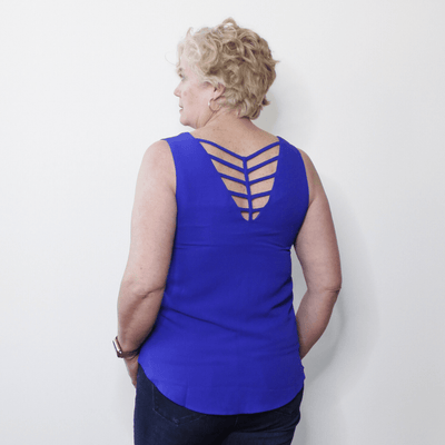 Cobalt Cutout Back Tank