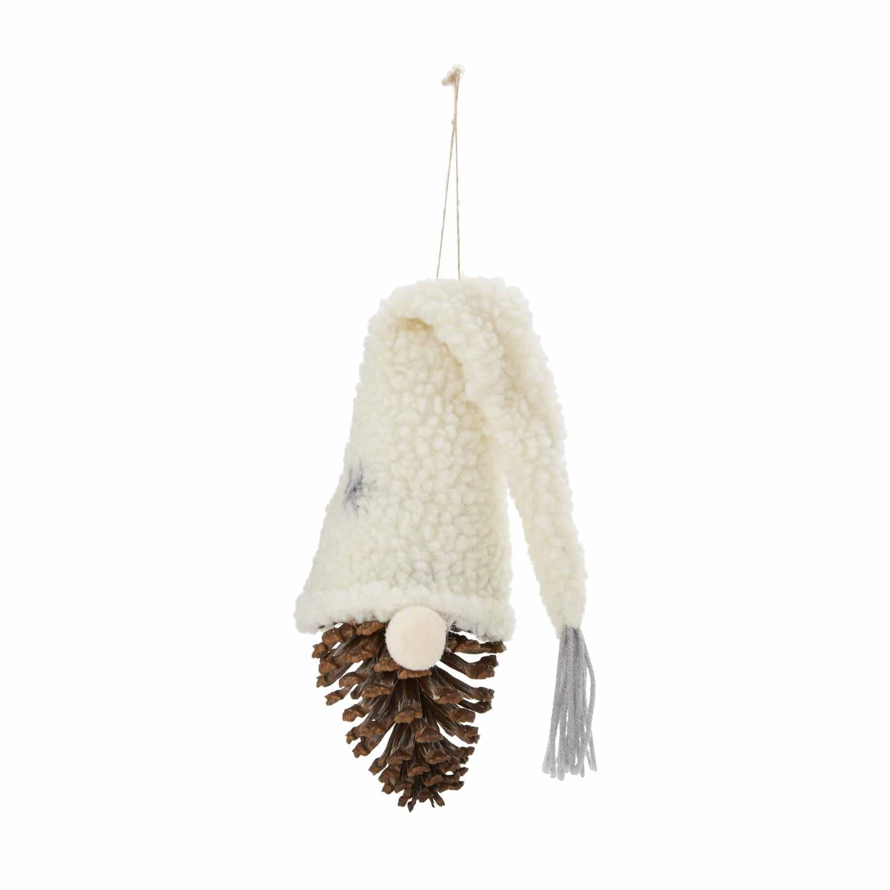 Sherpa Pinecone Gnome Ornament
