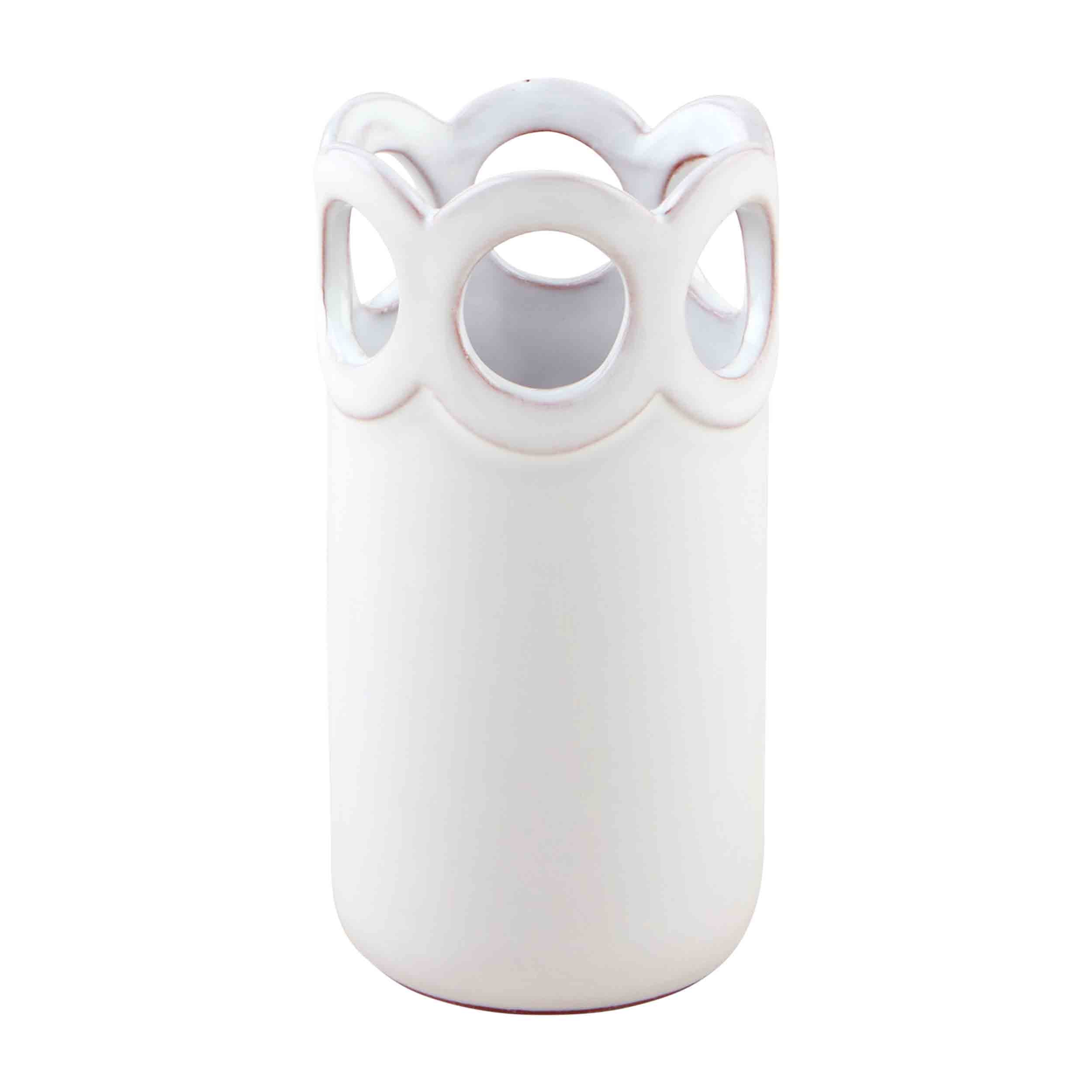 Medium Scalloped Edge Bud Vase