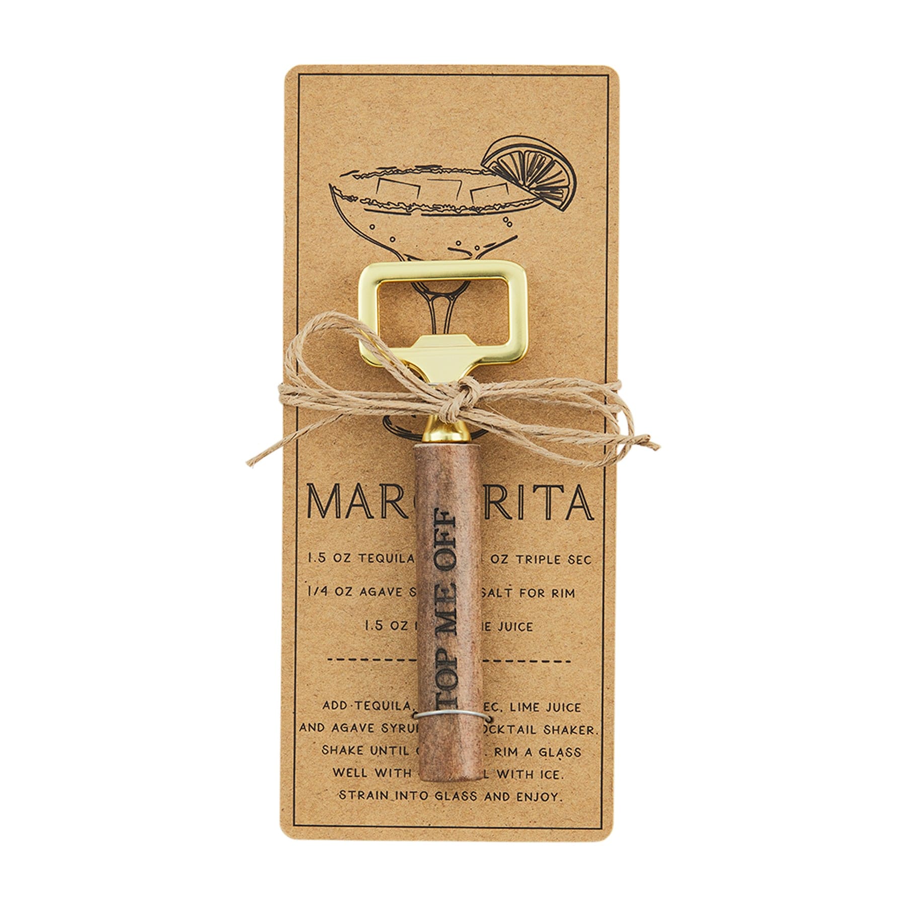 Margarita Drink Recipe Opener Set