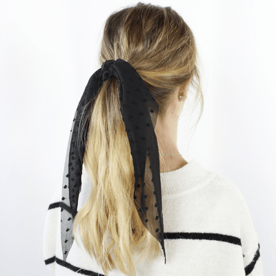Swiss Dot Scarf Pony