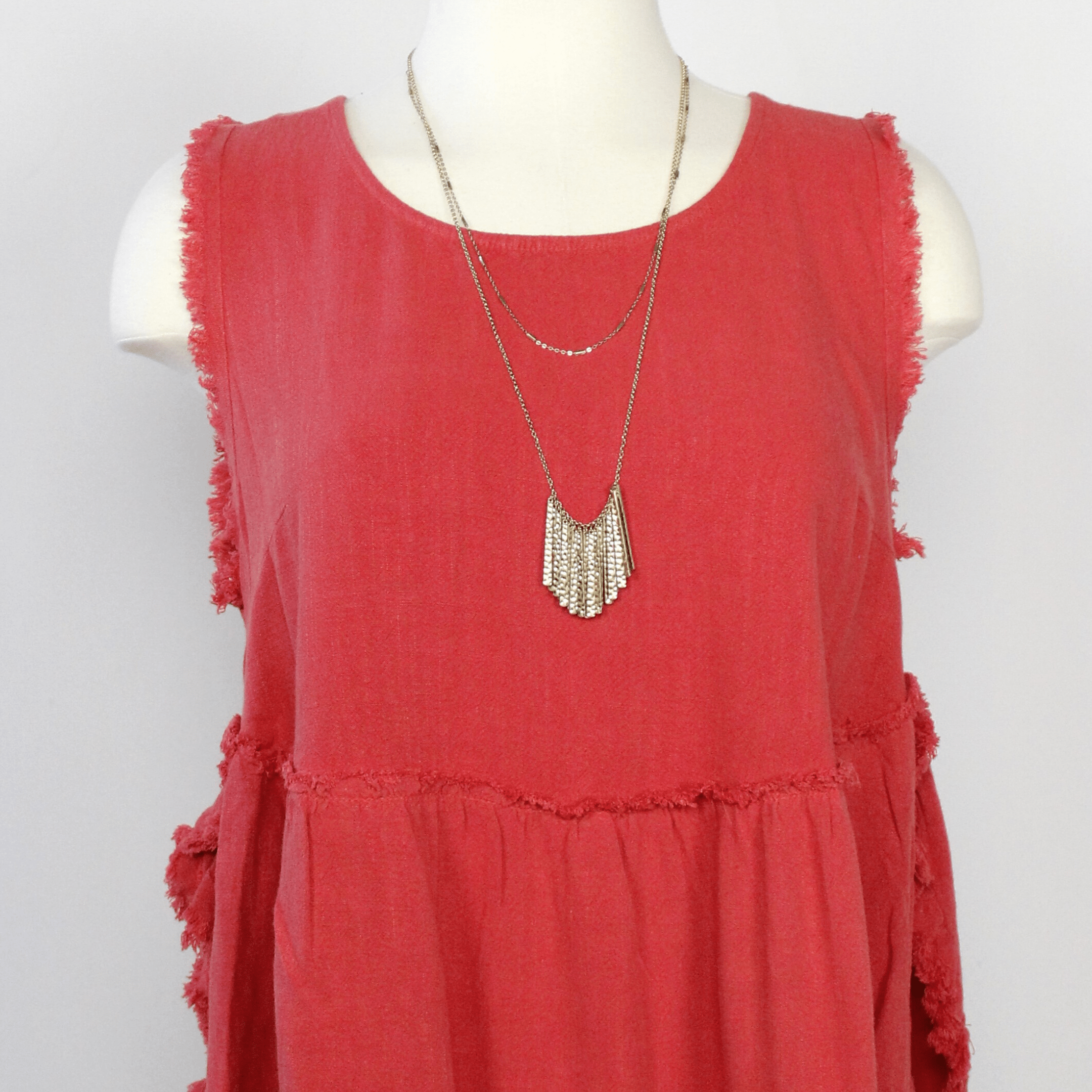 Gold Bar Bib Necklace