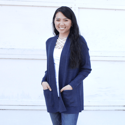 Waffle Pocket Open Cardigan