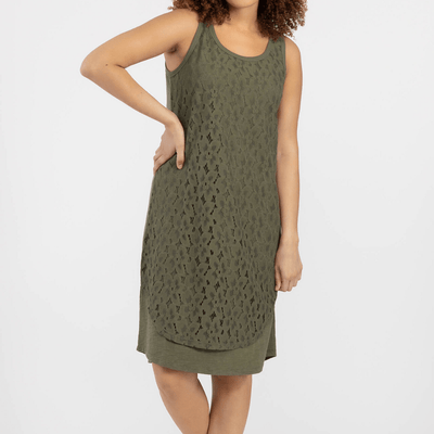 Lace Overlay Dress