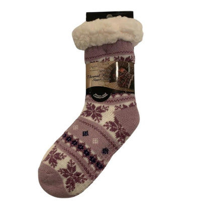 Knit Thermal Slipper Socks