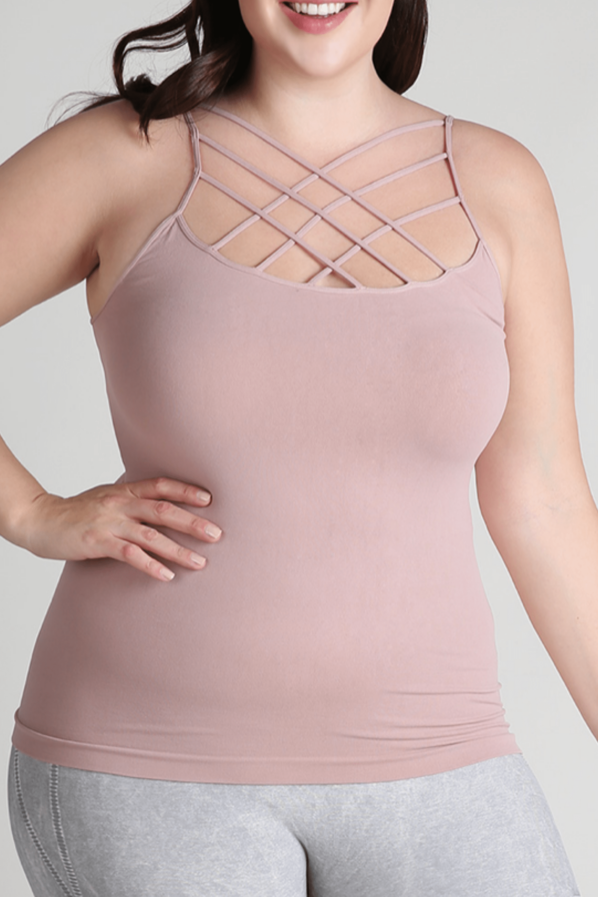 Nikibiki Extended Size Criss Cross Tank - Basic Collection