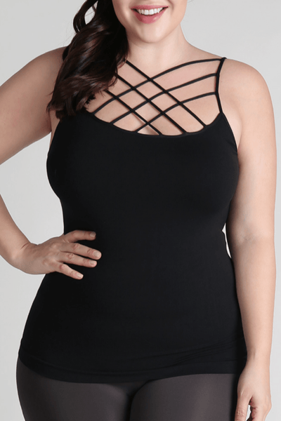 Nikibiki Extended Size Criss Cross Tank - Basic Collection