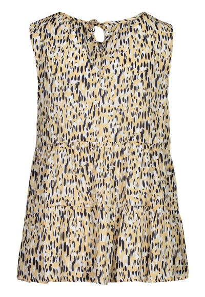Savana Sun Flounce Sleeveless Blouse
